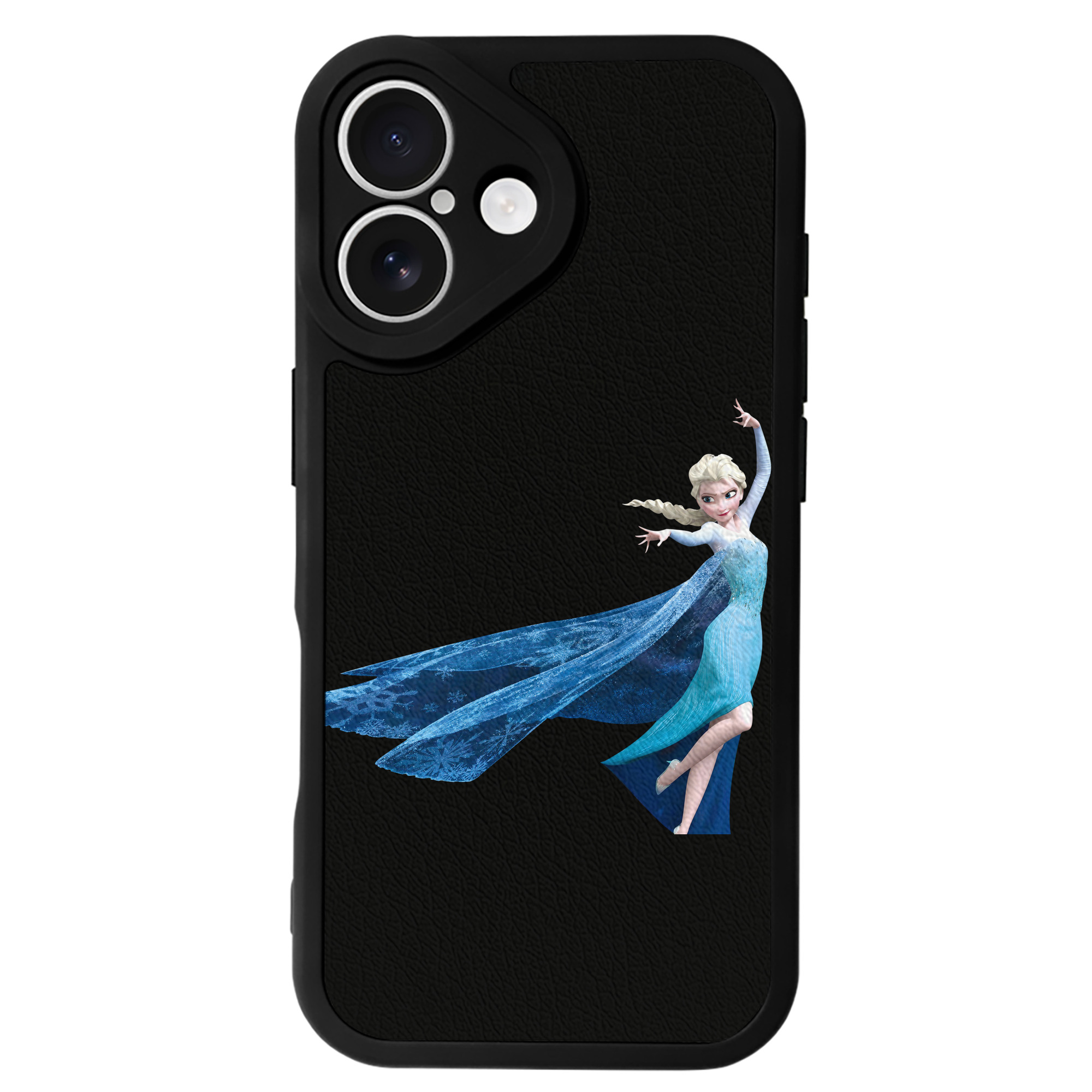 （画像用） アナと雪の女王 アンナ エルサ Frozen Anna Elsa 【iPhone 16シリーズ対応】シリコンスマホケース（レザー調） 材質：シリコン